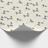 Papier Cadeau Papier d'enveloppement de fleurs de jardin (Coin)