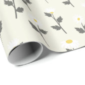 Papier Cadeau Papier d'enveloppement de fleurs de jardin (Coin rond)