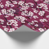 Papier Cadeau Papier d'enveloppement de fleurs de prune (Coin)