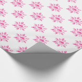 Papier Cadeau Papier d'enveloppement de fleurs rose cristal (Coin)
