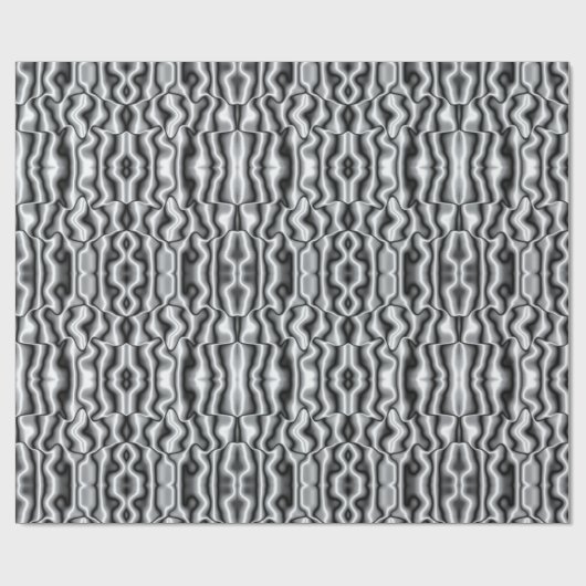 Papier Cadeau Papier d'enveloppement de fractures argentées (Plat)