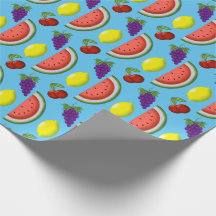 Papier d'enveloppement de fruits mélangés