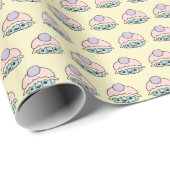 Papier Cadeau Papier d'enveloppement de gâteau mignon (Coin rond)