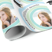 Papier Cadeau Papier d'enveloppement de graduation de Pastels Ph (Coin rond)