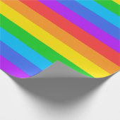 Papier Cadeau Papier d'enveloppement de grandes bandes arc-en-ci (Coin)