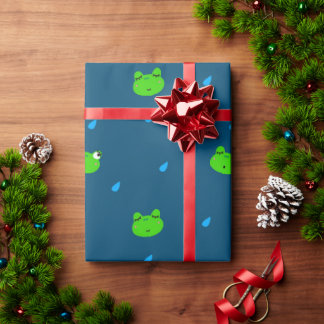 Papier Cadeau Papier d'enveloppement de grenouille mûre