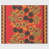 Papier Cadeau Papier d'enveloppement de hohlome russe (Plat)