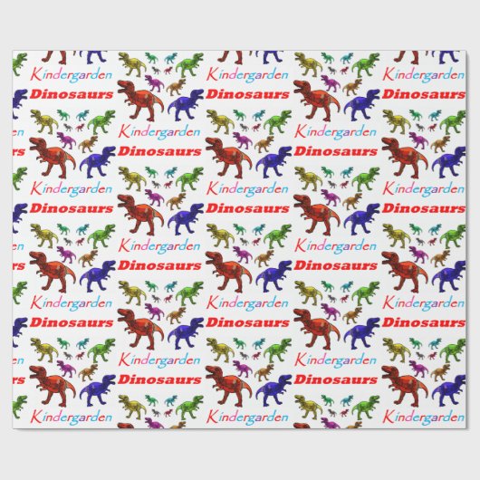 Papier Cadeau Papier d'enveloppement de jardin d'enfants (Plat)