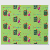 Papier Cadeau Papier d'enveloppement de jardin d'enfants (Plat)