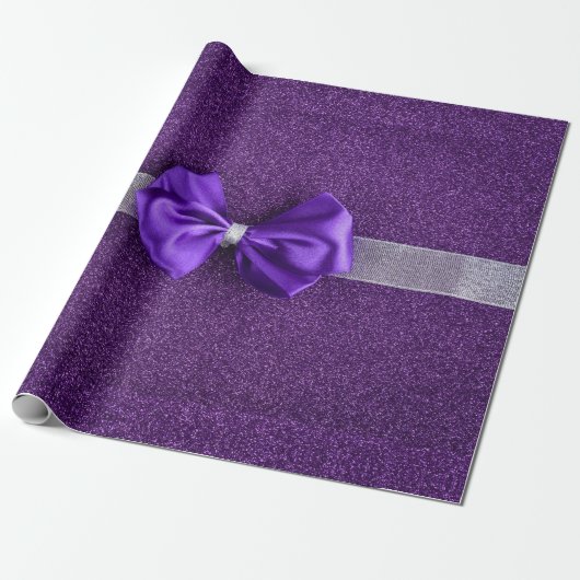 Papier Cadeau Papier d'enveloppement de la corne violette (Déroulé)