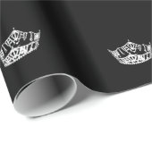 Papier Cadeau Papier d'enveloppement de la couronne de Pageant (Coin rond)