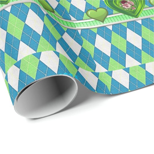 Papier Cadeau Papier d'enveloppement de la fête des mères (Coin rond)