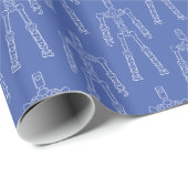 Papier Cadeau Papier d'enveloppement de la figure ModiBot Mo (Coin rond)