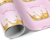 Papier Cadeau Papier d'enveloppement de la petite princesse (Coin rond)