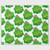 Papier Cadeau Papier d'enveloppement de la Saint-Patrick (Plat)