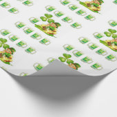 Papier Cadeau Papier d'enveloppement de la Saint-Patrick (Coin)