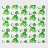 Papier Cadeau Papier d'enveloppement de la Saint-Patrick (Plat)