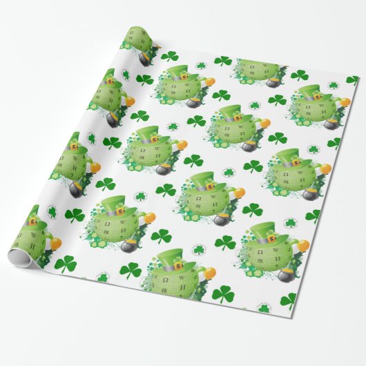 Papier Cadeau Papier d'enveloppement de la Saint-Patrick (Déroulé)