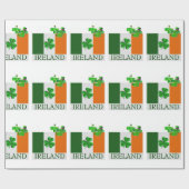 Papier Cadeau Papier d'enveloppement de la Saint-Patrick (Plat)