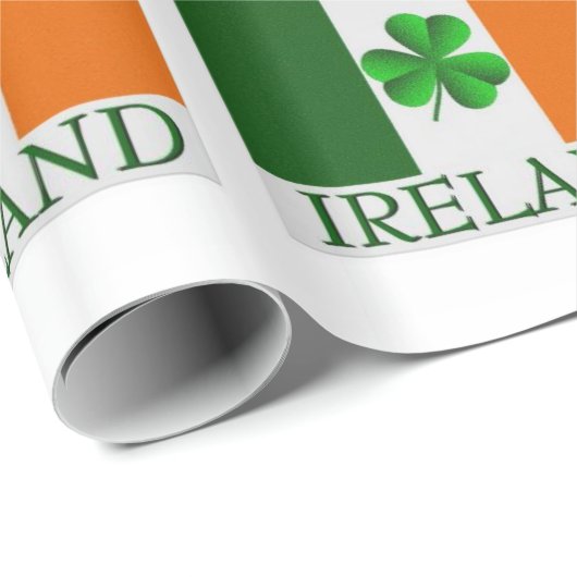 Papier Cadeau Papier d'enveloppement de la Saint-Patrick (Coin rond)