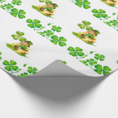 Papier Cadeau Papier d'enveloppement de la Saint-Patrick (Coin)