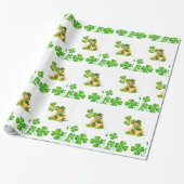 Papier Cadeau Papier d'enveloppement de la Saint-Patrick (Déroulé)