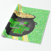 Papier Cadeau Papier d'enveloppement de la Saint-Patrick (Déroulé)