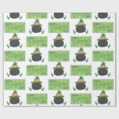 Papier Cadeau Papier d'enveloppement de la Saint-Patrick (Plat)