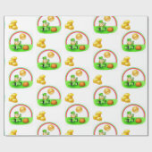 Papier Cadeau Papier d'enveloppement de la Saint-Patrick (Plat)