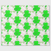 Papier Cadeau Papier d'enveloppement de la Saint-Patrick (Plat)