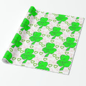 Papier Cadeau Papier d'enveloppement de la Saint-Patrick (Déroulé)