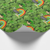 Papier Cadeau Papier d'enveloppement de la Saint-Patrick (Coin)
