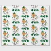 Papier Cadeau Papier d'enveloppement de la Saint-Patrick (Plat)