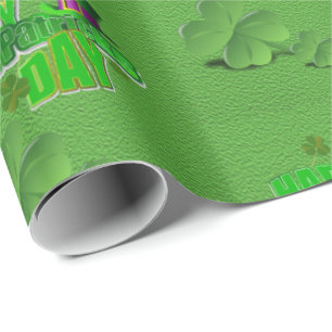 Papier Cadeau Papier d'enveloppement de la Saint-Patrick