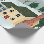 Papier Cadeau Papier d'enveloppement de la scène de NOËL (Coin)