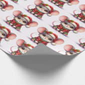 Papier Cadeau Papier d'enveloppement de la souris de Noël (Coin)
