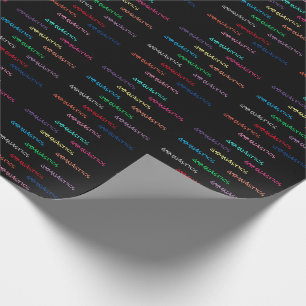 Papier Cadeau Papier d'enveloppement de la typographie de gymnas