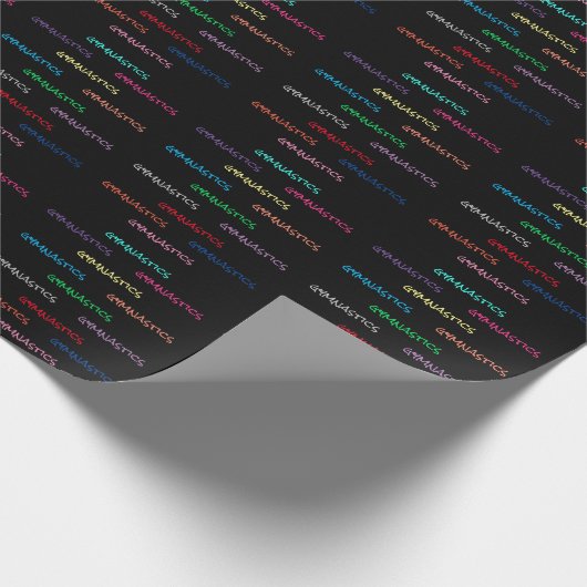 Papier Cadeau Papier d'enveloppement de la typographie de gymnas (Coin)