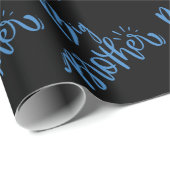 Papier Cadeau Papier d'enveloppement de la typographie du frère (Coin rond)