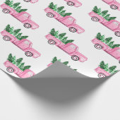 Papier Cadeau Papier d'enveloppement de l'arbre de Noël Pink Pic (Coin)