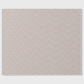 Papier Cadeau Papier d'enveloppement de ligne Chevron - Brown su (Plat)
