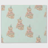 Papier Cadeau Papier d'enveloppement de l'ours mou de bonbon (Plat)