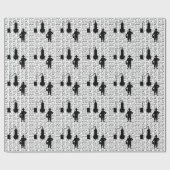 Papier Cadeau Papier d'enveloppement de lune (Plat)