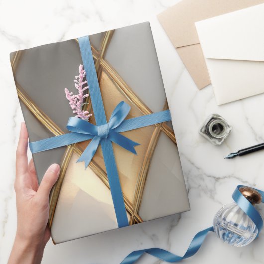Papier Cadeau Papier d'enveloppement de luxe géométrique moderne (Cadeaux)