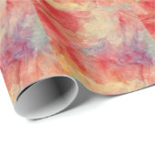 Papier Cadeau Papier d'enveloppement de marbre rose (Coin rond)