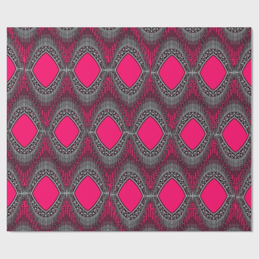 Papier Cadeau Papier d'enveloppement de matière numérique 3D col (Plat)