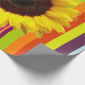 Papier Cadeau Papier d'enveloppement de matte à bande de tournes (Coin)