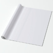 Papier Cadeau Papier d'enveloppement de matte blanc fantôme (Déroulé)