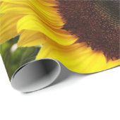 Papier Cadeau Papier d'enveloppement de matte de tournesol (Coin rond)