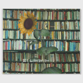 Papier Cadeau Papier d'enveloppement de matte Libarian de tourne (Plat)